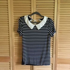 ModCloth Collar Shirt with tied back